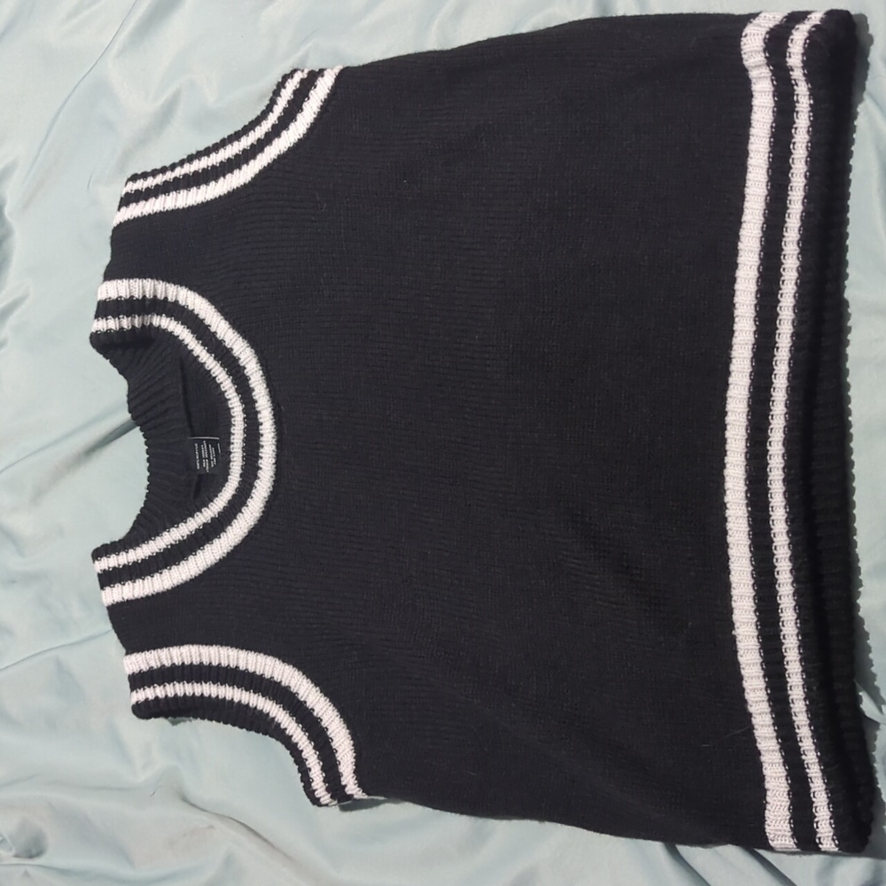 Goth black vest size large